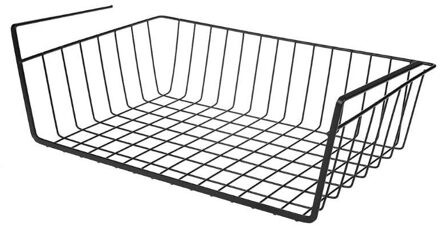 Iron Mesh Plank Mand Kast Kastdeur Organizer Rack Closet Houders Opknoping Onder Plank Opslag Mand Rack Organizer Cabinet A