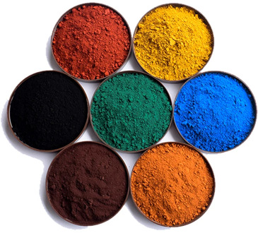Iron oxide pigment cement tinting red yellow black green blue pastel tile paint color pigment DIY Manually Paving Concrete molds