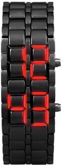 Iron Samurais Plastic Armband Lava Horloge Led Digital Mannen Vrouwen Heren Horloges Top Смотреть Zegarek Kijk Maar # w5