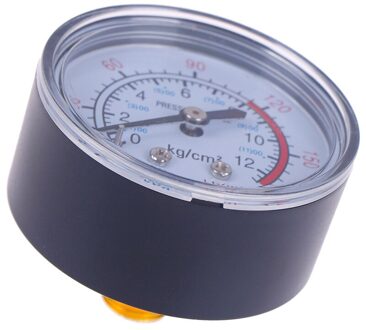 Iron Shell Bar Luchtdrukmeter 13Mm 1/4 Bsp Draad 0 ~ 180 Psi, 0 ~ 12Bar Dubbele Schaal Voor Air Compressor