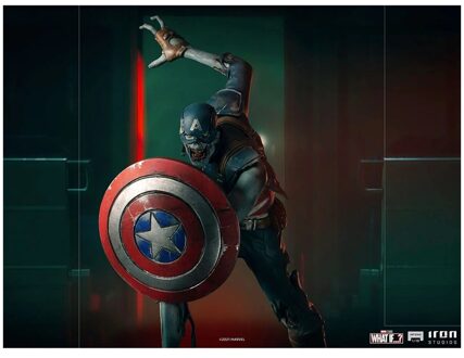 Iron Studios Captain America Zombie What If...? Art Scale 1/10 Collectible Statue (22cm)