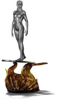 Iron Studios Fantastic Four Art Scale Statue 1/10 Silver Surfer 27 cm