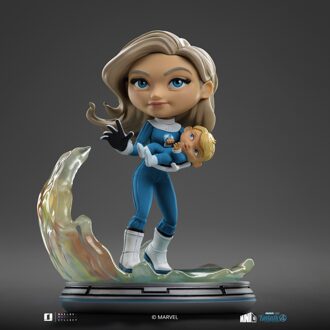 Iron Studios Fantastic Four Invisible Woman and Franklin MiniCo Figure