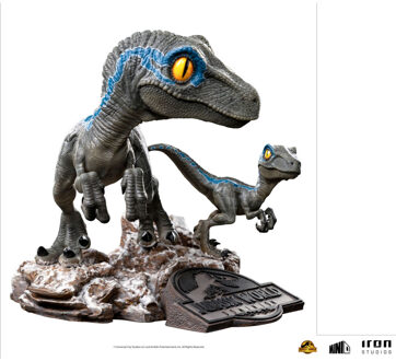 Iron Studios Jurassic World Dominion Mini Co. PVC Figure Blue and Beta 13 cm