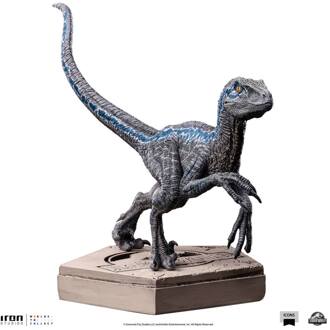 Iron Studios Jurassic World Icons Statue Velociraptor Blue 9 cm