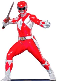 Iron Studios Red Ranger BDS Mighty Morphin Power Rangers Art Scale 1/10 Collectible Statue (17cm)