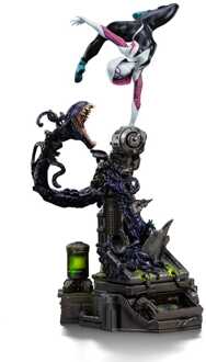 Iron Studios Spider-Man vs Villains Art Scale Statue 1/10 Ghost Spider Diorama 34 cm