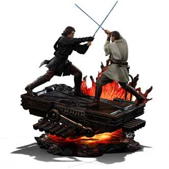 Iron Studios Star Wars Art Scale Statue 1/10 Anakin vs. Obi Wan 34 cm