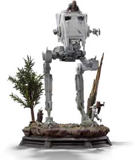 Iron Studios Star Wars AT-ST and Chewbacca Demi Art Scale 1/20 Statue
