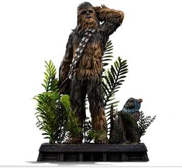 Iron Studios Star Wars Episode VI Art Scale Statue 1/10 Chewbacca and Tokkat 22 cm