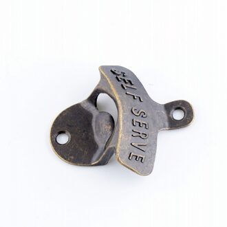 Iron Wandmontage Bar Bierglas Flesopener Keuken Gereedschap Flesopener Bier Opener Zonder Srew 77x64mm F1142