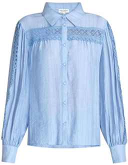 Irza blouse-sparkle blue Licht blauw - 42