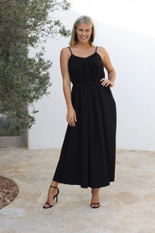 Isabel dress robe black Zwart - XL