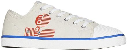 Isabel Marant Beth Grafische Print Sneakers Ivoor