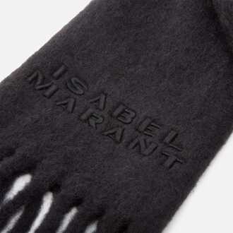 Isabel Marant Firny geruite sjaal in zwart