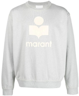 Isabel Marant Gedrukt Logo Sweatshirt Isabel Marant , Gray , Heren
