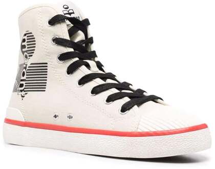 Isabel Marant Logo Canvas Sneakers Beige