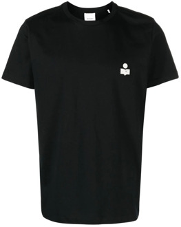 Isabel Marant Logo T-shirt in Zwart Isabel Marant , Black , Heren - L,M,S,Xs
