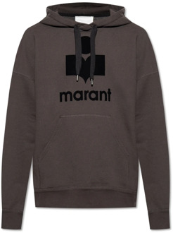 Isabel Marant ‘Miley’ hoodie met logo Isabel Marant , Black , Heren - Xl,L,M,S,Xs