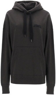 Isabel Marant Oversized Hoodie met Logo Borduursel Isabel Marant , Black , Dames - S