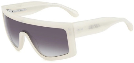 Isabel Marant Parelwitte zonnebril met donkergrijze lenzen Isabel Marant , White , Unisex - ONE Size