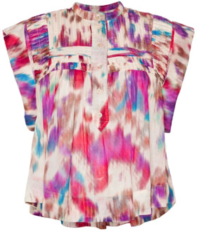 Isabel Marant Shirt met abstract patroon Isabel Marant , Multicolor , Dames - M,Xs,2Xs
