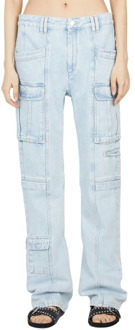 Isabel Marant Vintage Faded Straight Jeans Isabel Marant , Blue , Dames - S,Xs,2Xs