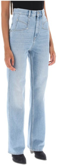 Isabel Marant Vintage Straight Cut Denim Jeans Isabel Marant , Blue , Dames - Xs,2Xs