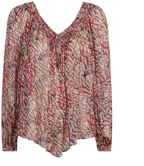 Isabel Marant Vutti Top in Zijde Blend Isabel Marant , Pink , Dames - M,S,Xs