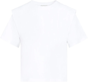 Isabel Marant Wit Katoen Zelitos T-Shirt Isabel Marant , White , Dames - M,S,Xs