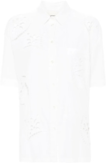 Isabel Marant Witte Broderie Anglaise Shirt Isabel Marant , White , Dames - M,S
