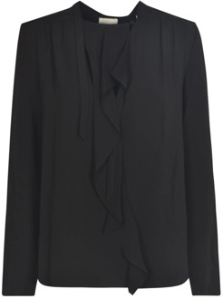 Isabel Marant Zwarte blouse met ruches Isabel Marant , Black , Dames - S