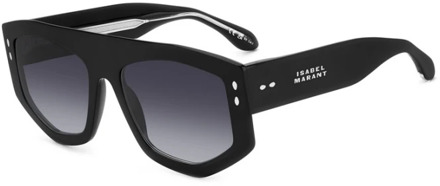 Isabel Marant Zwarte zonnebril met donkergrijze lenzen Isabel Marant , Black , Dames - 56 MM