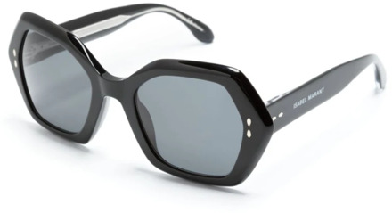 Isabel Marant Zwarte zonnebril met origineel etui Isabel Marant , Black , Dames - 53 MM