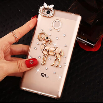ISecret + Case voor Xiaomi Redmi 4X Pro Cover 5.0 inch Transparant plastic Rhinestone Case voor 3 gb 16 gb 32 gb Redmi 4X Telefoon Gevallen
