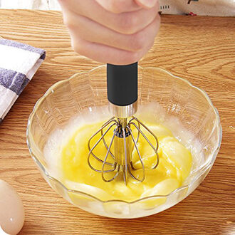 ISHOWTIENDA Huis Keuken Gereedschap Semi-automatische Eierklopper Handleiding Rvs Garde Handmixer Blender Ei Gereedschap
