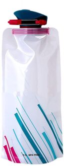 ISKYBOB 700mL Travel Opvouwbare Draagbare Opvouwbare Folding Water Fles Waterkoker Cup voor Reizen Accessoires wit