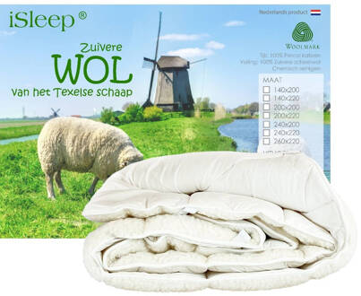 iSleep Onderdeken Wol - 160x200