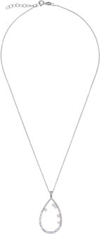 'Islia' Dames 925 Sterling Zilveren Ketting met Hanger - Zilver ZH-7423