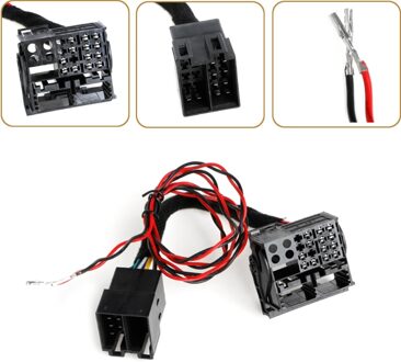 Iso Naar Quadlock Canbus Adapter Schakelaar Kabel RCD330 RCD510 RCD310 RNS510 Polo Jetta Golf Tiguan Passat Cc