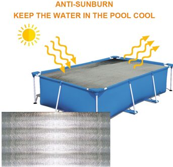 Isolatie Film Cover Voor Outdoor Tubs Tuin Groenten & Fruit Thermische Isoleren Panel Voor Zwembad Spring Zwembad 200x400cm