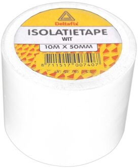 isolatietape wit 10mx50mm