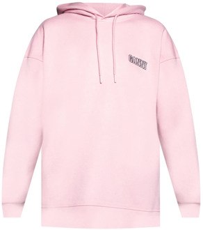 Isoli oversized hoodie met logoborduring Oudroze - XXS/XS