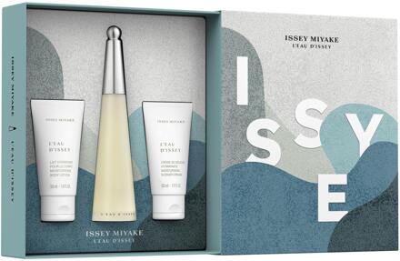 Issey Miyake Geschenkset Issey Miyake L'Eau d'Issey EdT 50ml + Body Lotion 50 ml + Shower Cream 50 ml 3 st