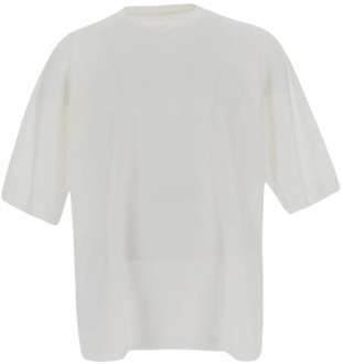 Issey Miyake Katoenen Homme Plissè T-Shirt Issey Miyake , White , Heren - L,M