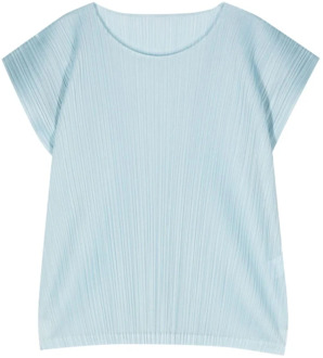 Issey Miyake T-Shirts Issey Miyake , Blue , Dames - L