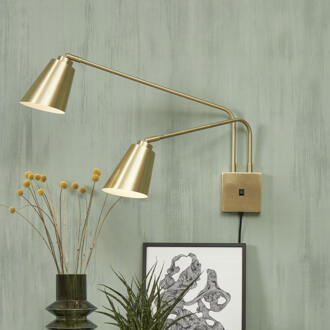 it's about RoMi Bremen Wandlamp - 2-kap - Goud