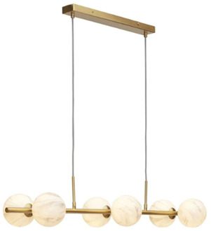 it's about RoMi Carrara Hanglamp - 6-bollen - Goud Goud, Wit