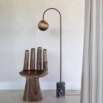 it's about RoMi IT'S ABOUT ROMI Booglamp Tivoli, bruin, hoogte 163 cm