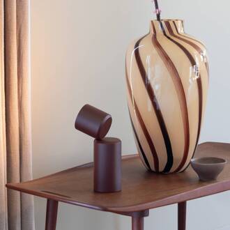 it's about RoMi IT'S ABOUT ROMI LED-batterijtafel lamp Milan, donkerrood, 19 cm bordeauxrood